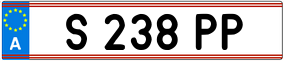 Trailer License Plate